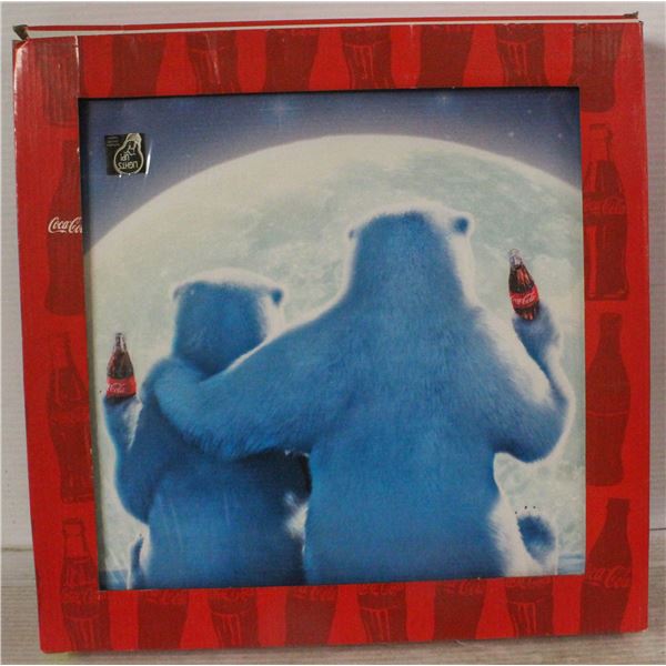 COCA COLA POLAR BEAR MOON PICTURE