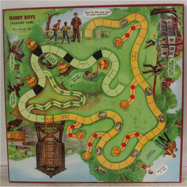 HARDY BOYS TREASURE GAME BOARD