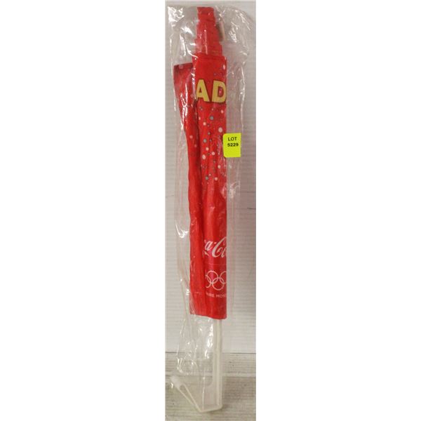 COCA COLA OLYMPIC CANADA CAR FLAG