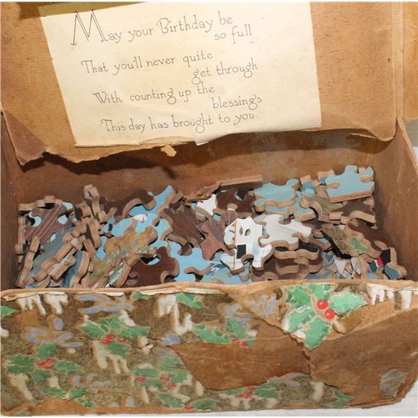 ANTIQUE PUZZLE UNKNOWN PIECES
