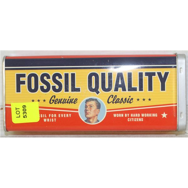 FOSSIL QUALITY VINTAGE TIN CAN
