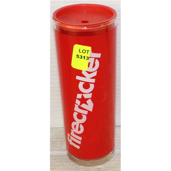 RED FIRECRACKER GLASS