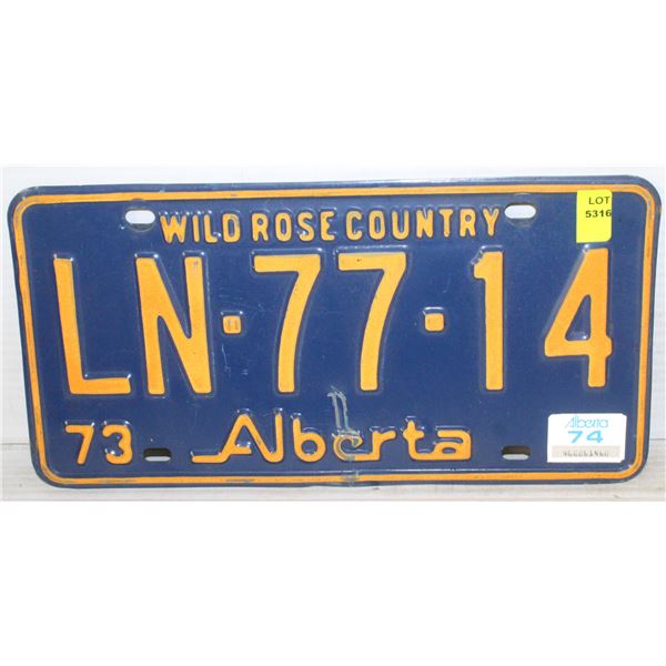 WILD ROSE COUNTRY LICENSE PLATE