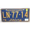 WILD ROSE COUNTRY LICENSE PLATE