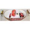 COCA COLA TRAY WITH 5 COLLECTIBLES