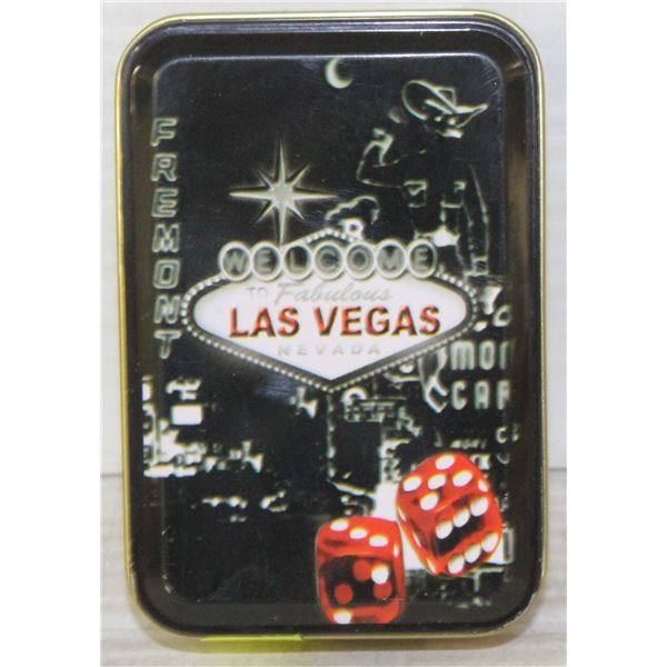 LAS VEGAS CONTAINER WITH PLAYING CARDS