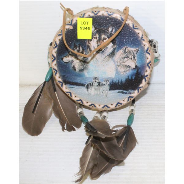 WOLF PICTURE DREAM CATCHER