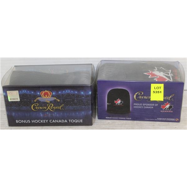 2 CROWN ROYAL CANADIAN TOQUES