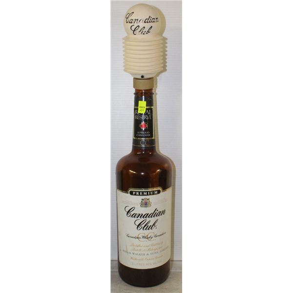ROYAL RESERVE CANADIAN CLUB LIQUOR BOTTLE WITH