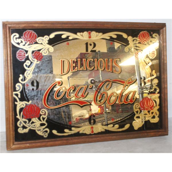COCA COLA MIRROR CLOCK