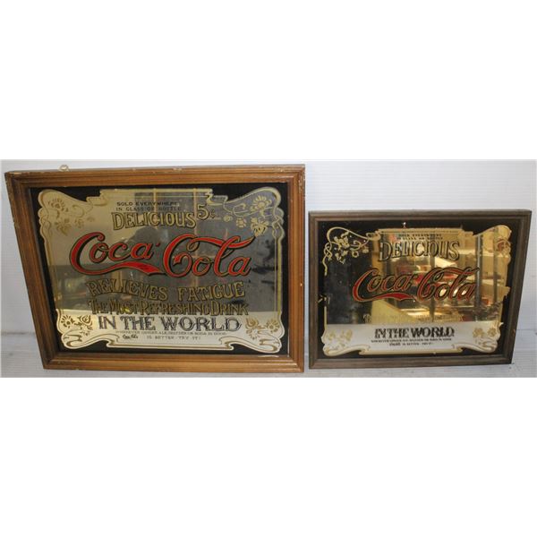 2 COCA COLA MIRRORS
