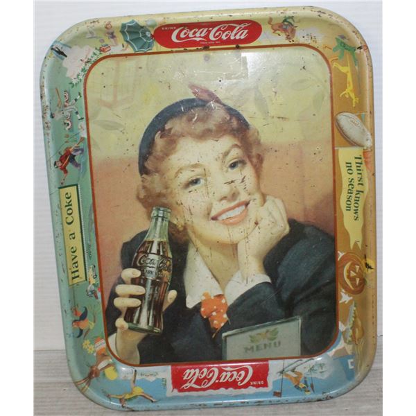 4 COCA COLA COLLECTIBLE TRAYS