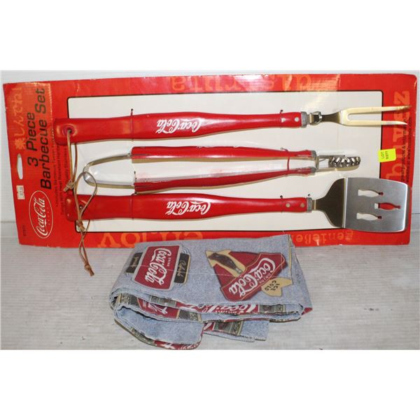 COCA COLA BBQ SET WITH TABLE CLOTH