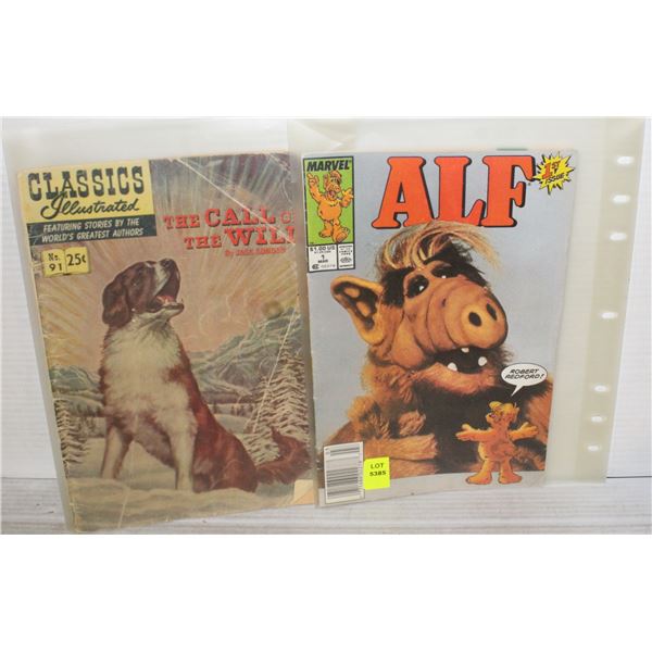 2 ILLUSTRATED COMICS / ALF AND CALL OF WILD