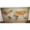WORLD MAP UNIQUE PAINTING