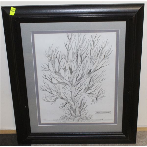 TREE SPROUTING UPWARDS DRAWING