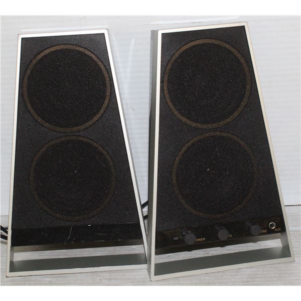 ALTEC PAIR OF BLACK SPEAKERS