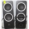 LOGITECH PAIR OF WHITE SPEAKERS