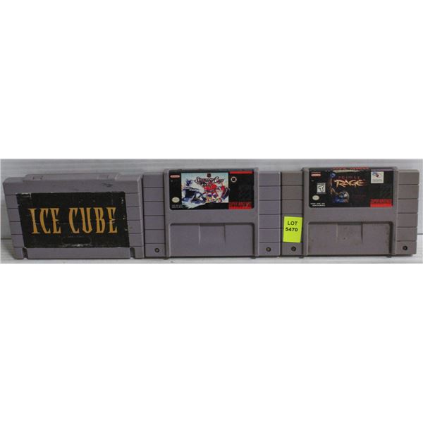 3 SUPER NINTENDO GAMES