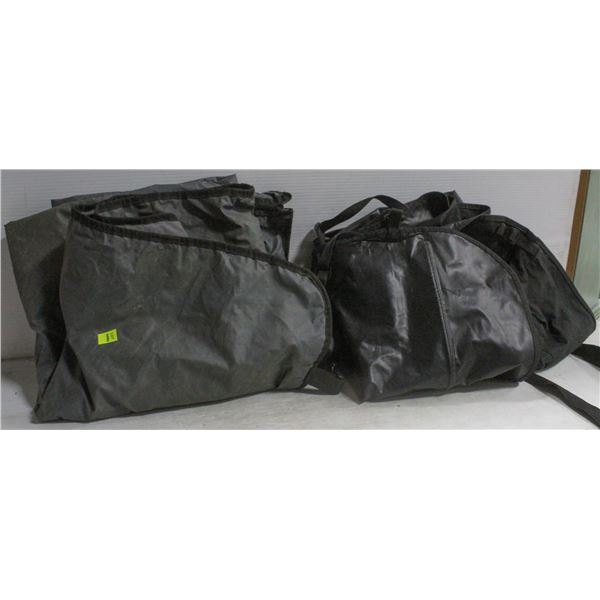 BLACK AND GREY SMALL TARP COVERS