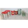 LOT OF 8 COCA COLA GLASSES WITH CASE OF 4 CONTOUR
