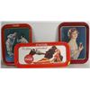 3 COCA COLA BRAND AD TRAYS
