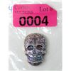 Image 1 : 2 Oz. .999 Silver Colourized 3D Sugar Skull Bar