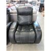 Image 1 : Black Bonded Leather Theatre Recliner