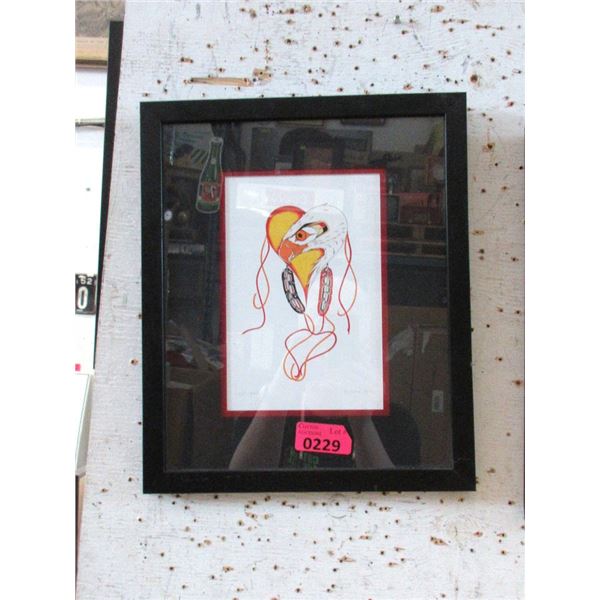 Richard Shorty Framed Print - Eagle Heart