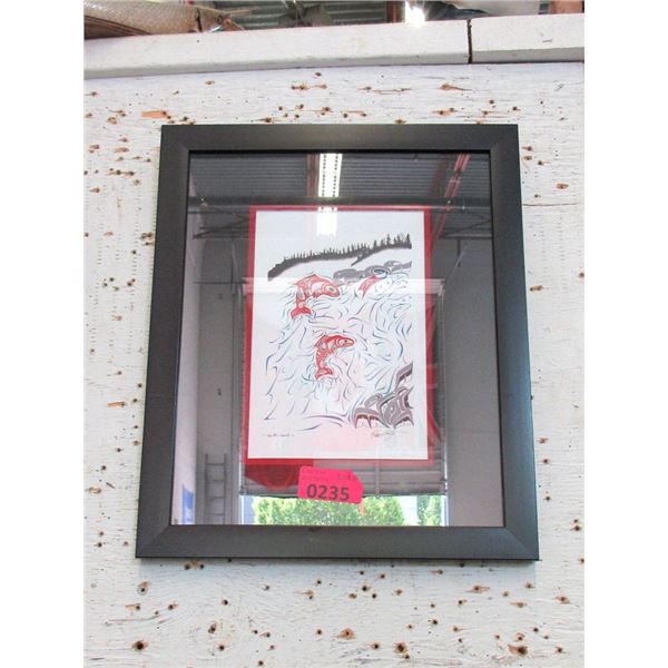 Richard Shorty Framed Print -Salmon