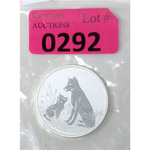 2 Oz. .9999 Silver 2022 Dingo & Baby Coin