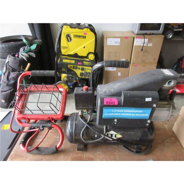 1.5 HP Compressor & 1 Work Light