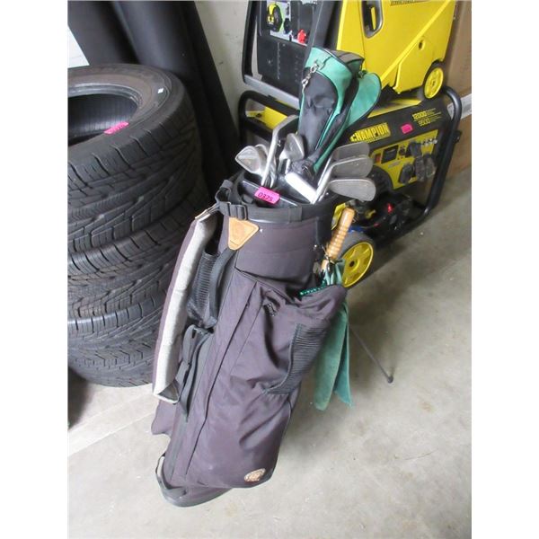 Golf Bag with Clubs