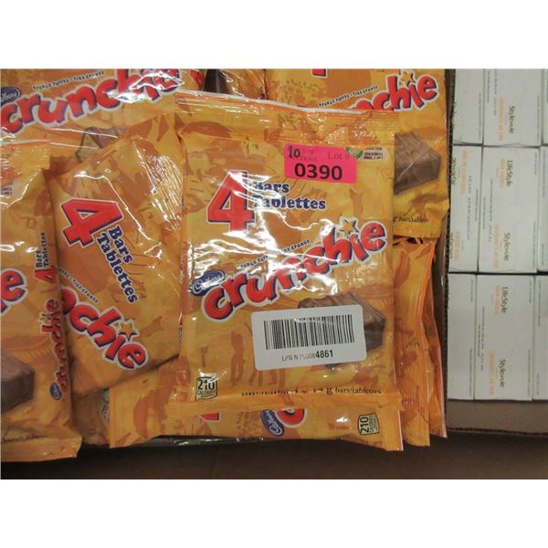 10 Bags of 4 Cadbury Chocolate Crunchie Bars