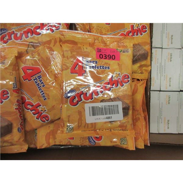 10 Bags of 4 Cadbury Chocolate Crunchie Bars