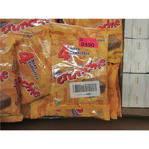 10 Bags of 4 Cadbury Chocolate Crunchie Bars