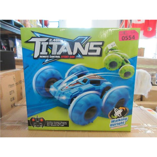 Case of 4 Titans R/C Stunt Cars - 2.4 GHz