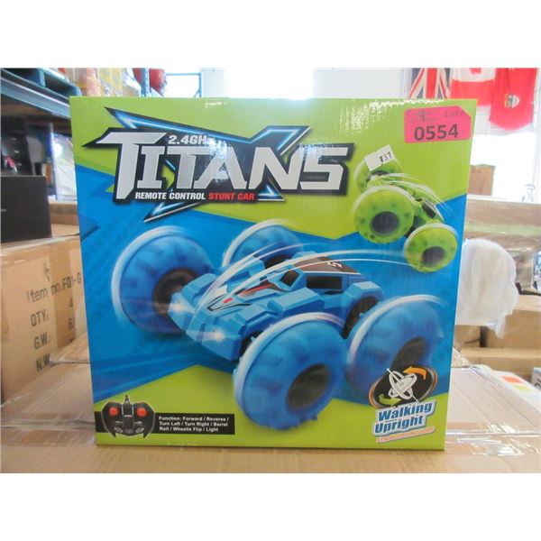 Case of 4 Titans R/C Stunt Cars - 2.4 GHz