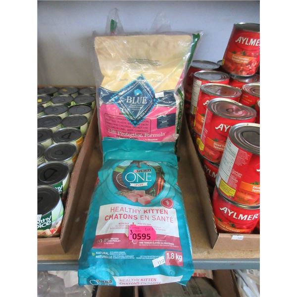 3 Bags of Assorted Dry Cat & Kitten Food