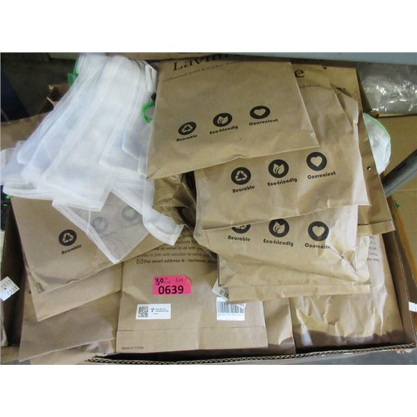 20 New Sets of 9 Mesh Produce Bags-3 Sizes / set