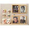 Image 1 : 6 Ceramic Wall Masks & 4 Elvis Photos