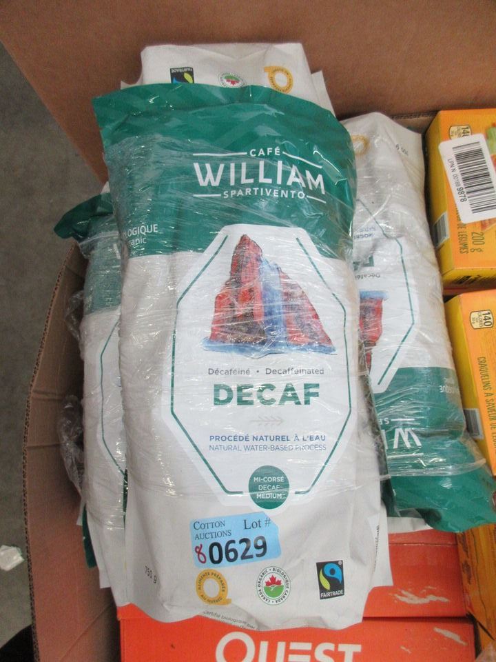 8 X 750 G Bags Of Cafe William Decaf Coffee Beans 8 x 750 g bags of cafe william decaf coffee beans