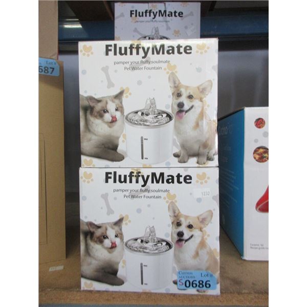 4 Fluffy Mate Pet Water Fountains