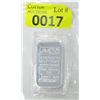 Image 1 : 1 Oz. .999 Silver Johnson Matthey Bar