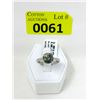 Image 1 : New Sterling Silver 2 Carat Black Moissanite Ring