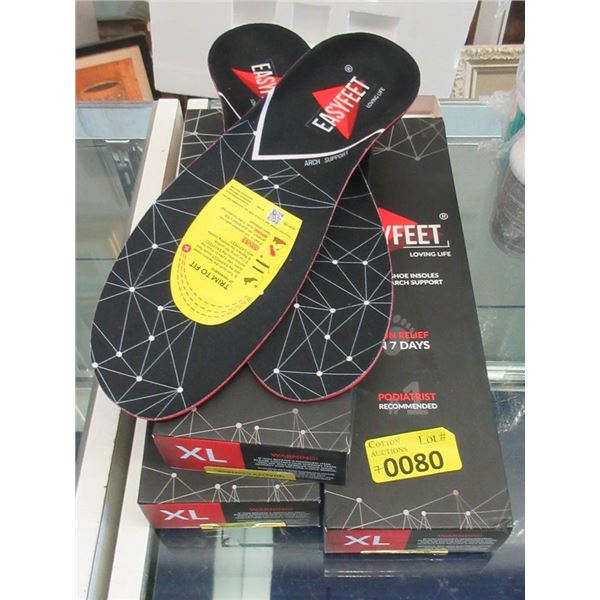 7 EasyFeet Plantar Fasciitis Support Insoles -XL