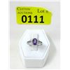 Image 1 : Amethyst, Tanzanite & Diamond Dinner Ring
