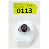 Image 1 : Sterling Silver Amethyst & Topaz Ring
