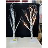Image 1 : Pair of 24" LED Tree Décor