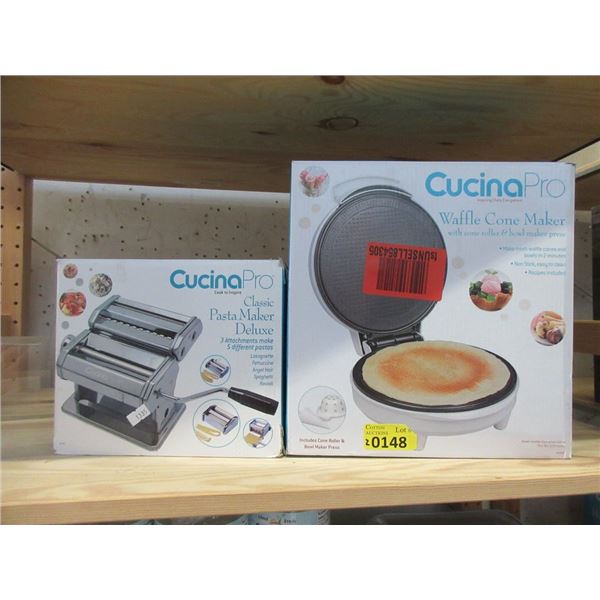 CucinaPro Pasta Maker and Waffle Cone Maker